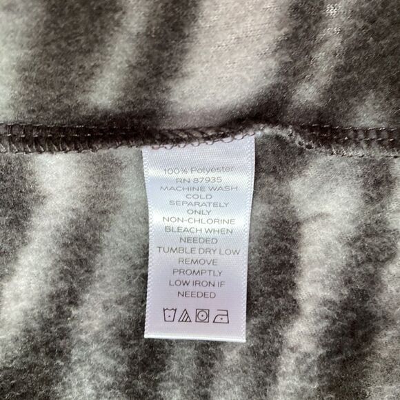 Susan Graver Zebra Print Fleece Jacket - Picture 7 of 7